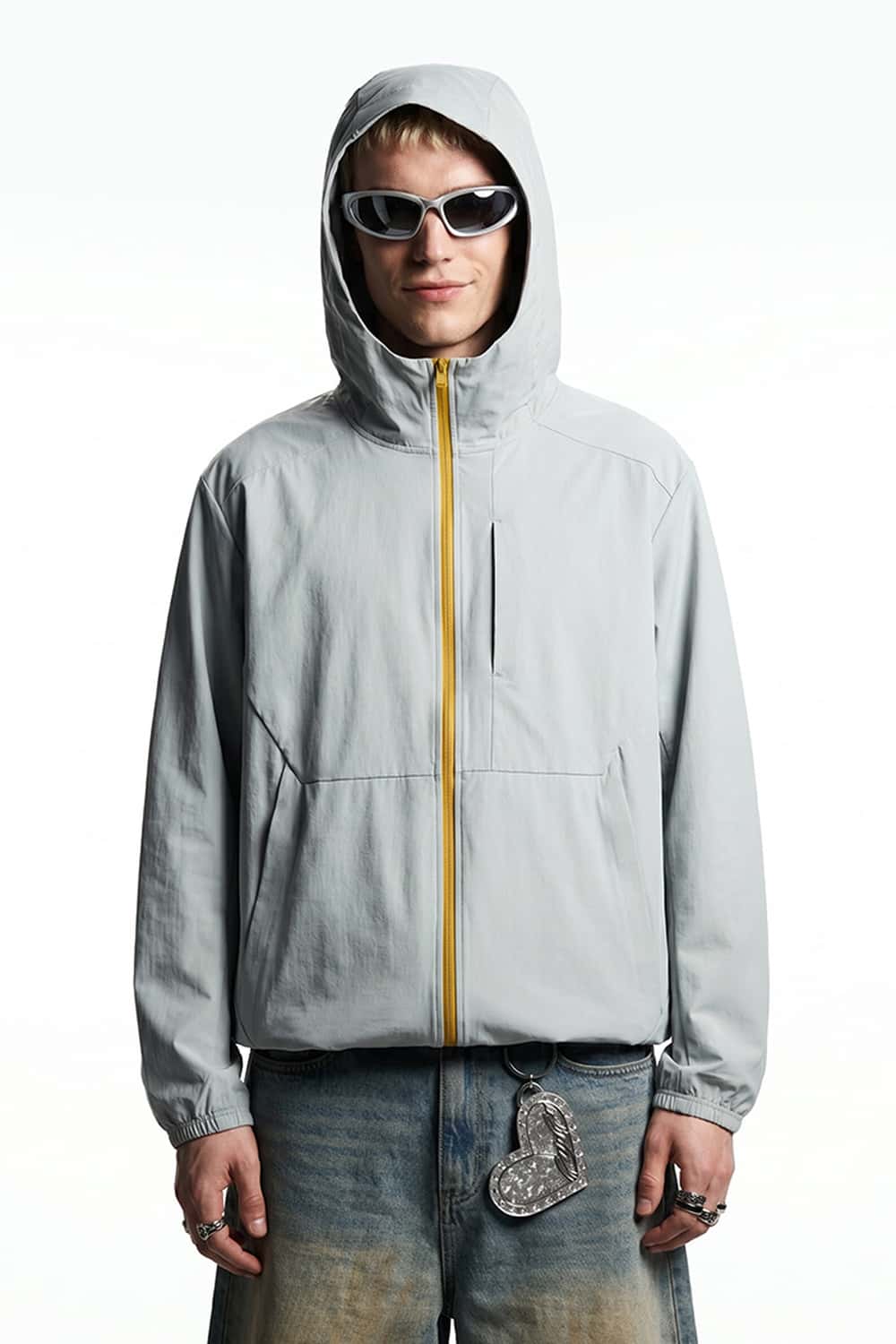 Lightweight Hooded Sun Jacket - Light Green