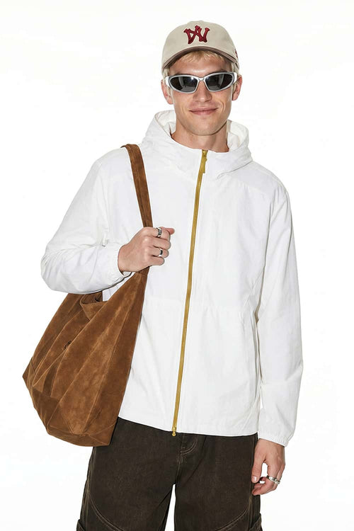 Lightweight Hooded Sun Jacket - White