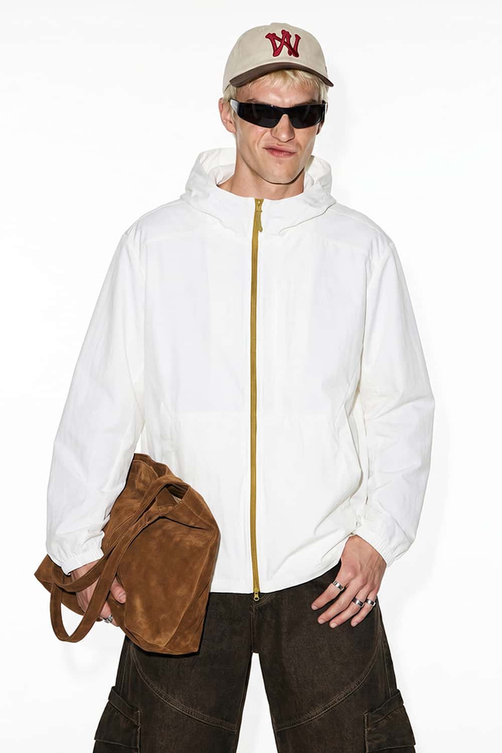 Lightweight Hooded Sun Jacket - White