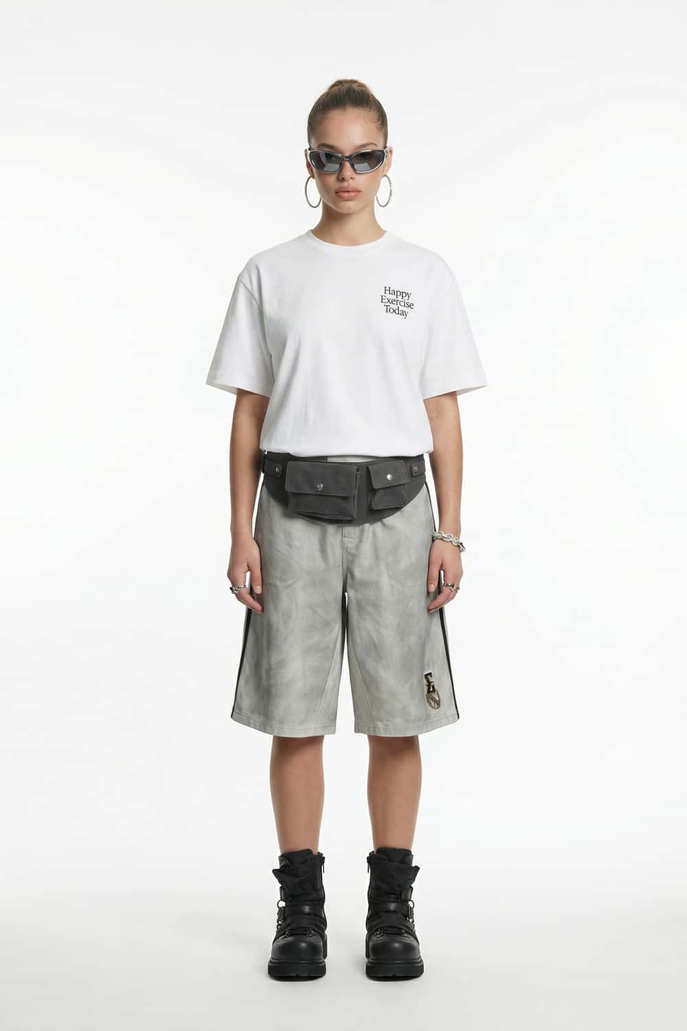 Back Graphic Cotton T-Shirt - White