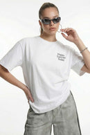 Back Graphic Cotton T-Shirt - White