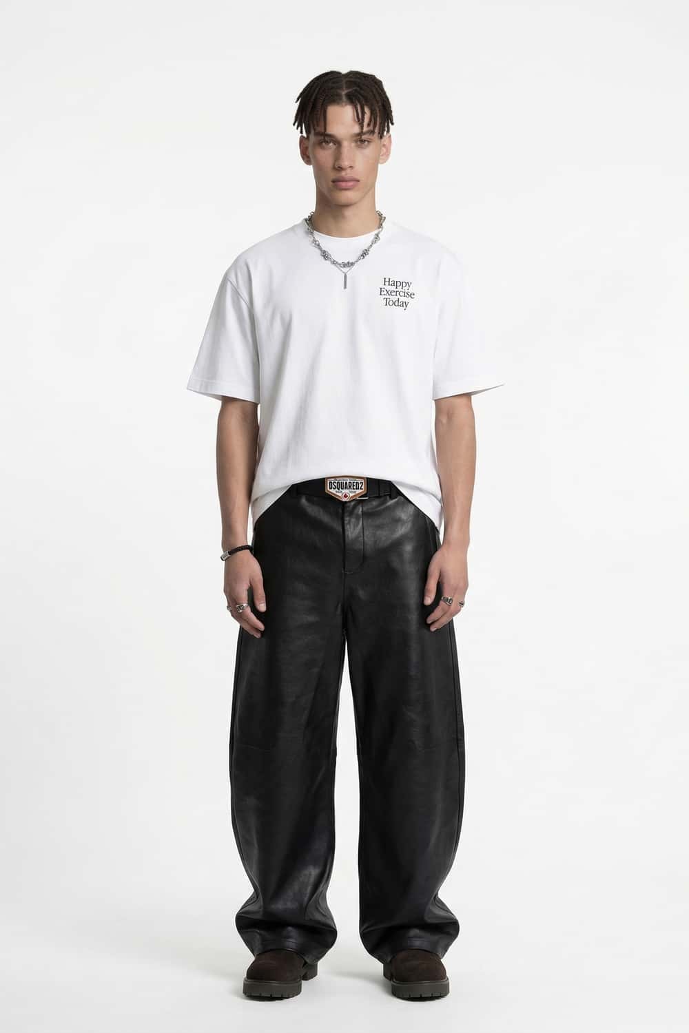 Back Graphic Cotton T-Shirt - White