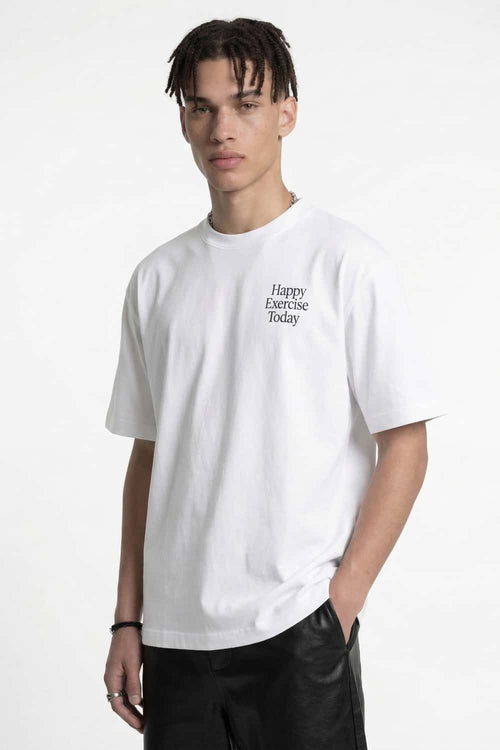 Back Graphic Cotton T-Shirt - White
