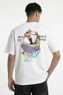 Back Graphic Cotton T-Shirt - White