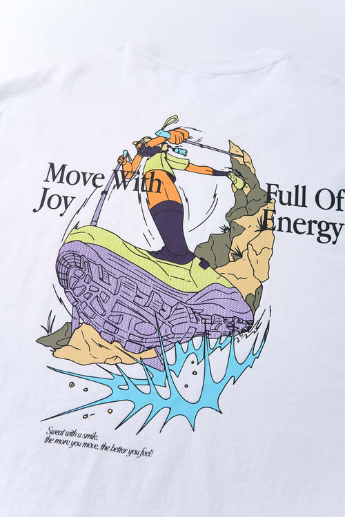 Back Graphic Cotton T-Shirt - White