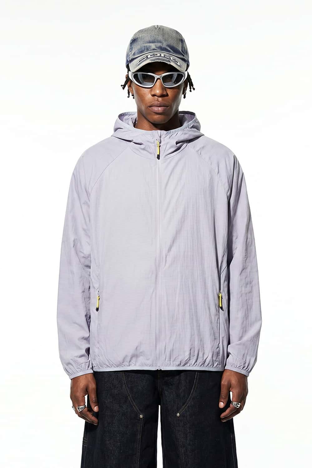 Lightweight Sun Hooded Shell Jacket - Purple