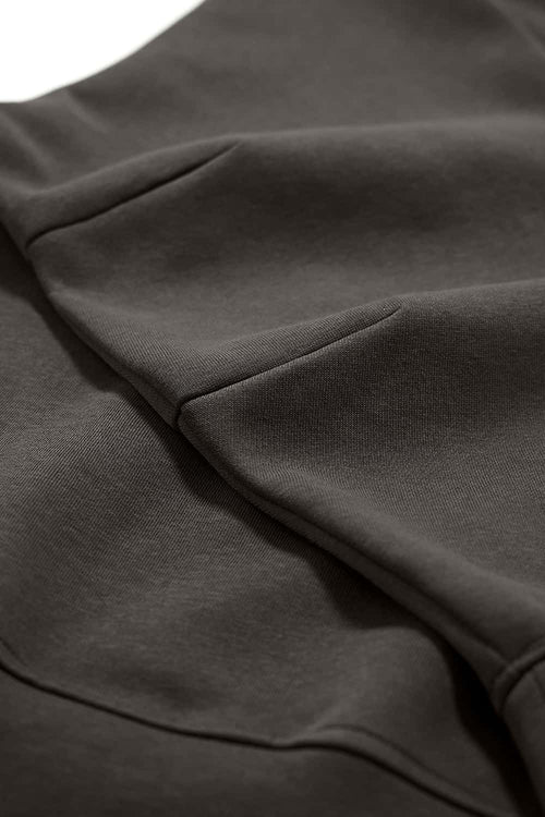 Camo Reversible Boxy Zip Hoodie - Dark Gray