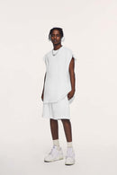 Heavyweight Sleeveless Cotton Tee - Teeth White
