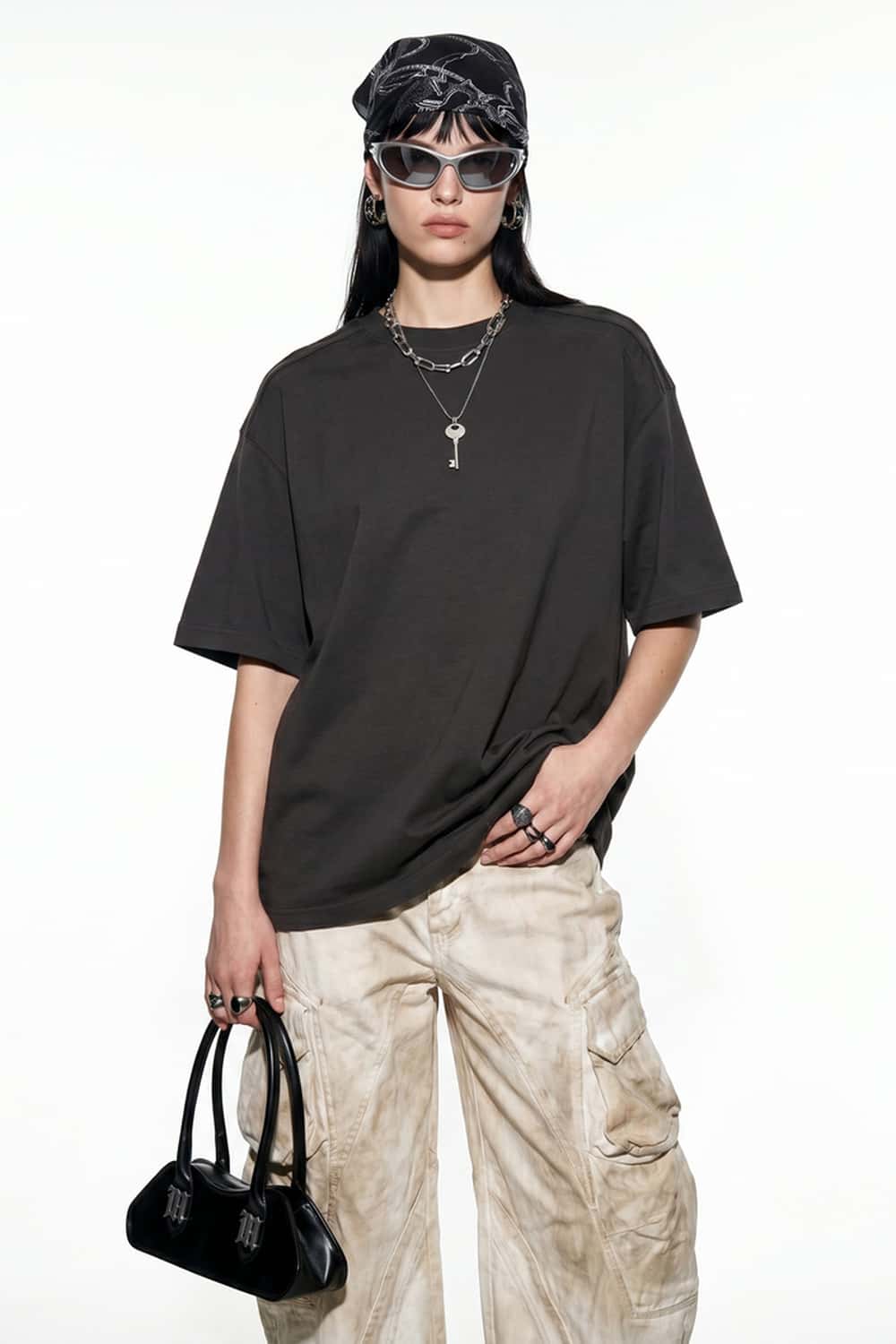 Heavyweight Structured Cotton Tee - Iron Gray