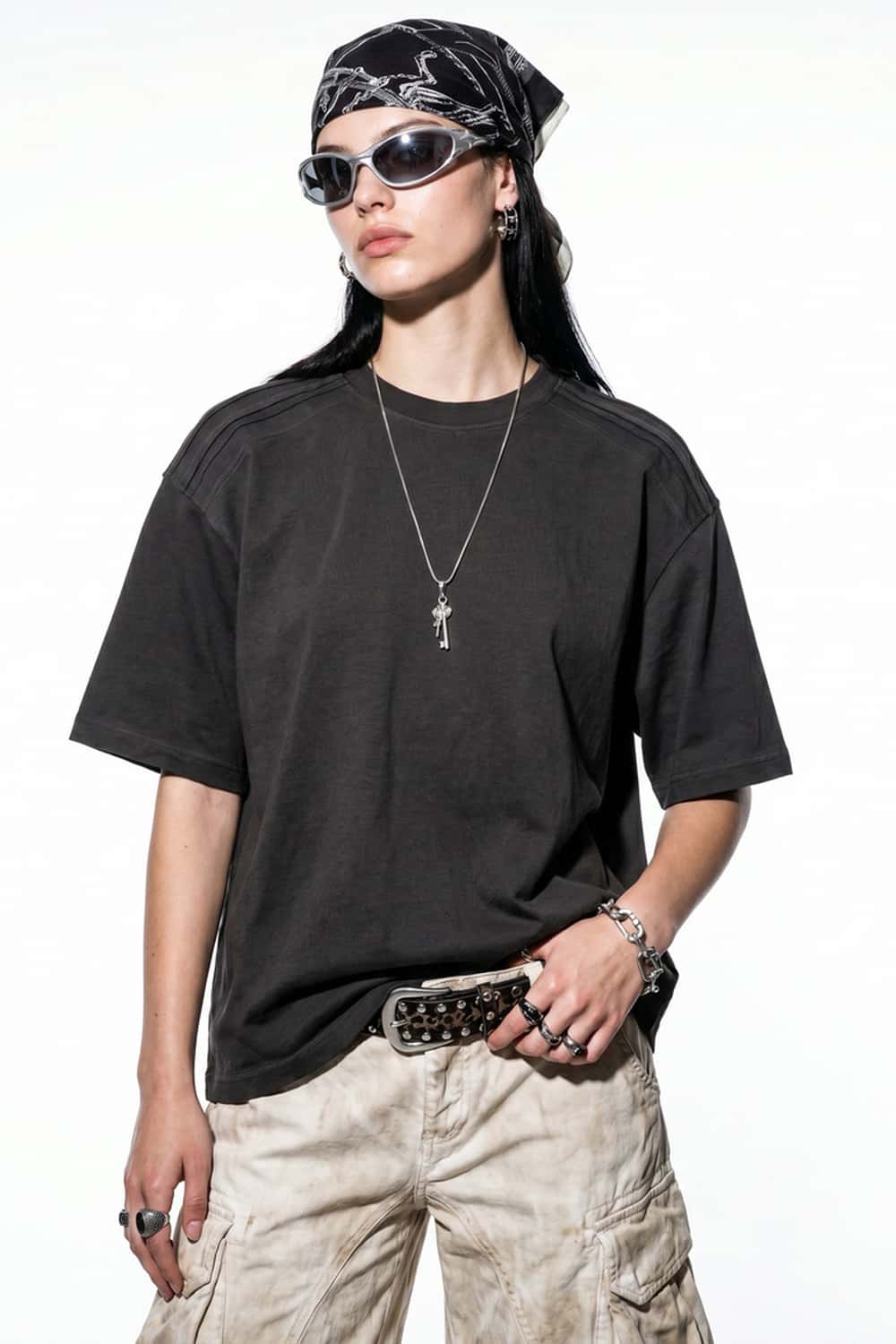 Heavyweight Structured Cotton Tee - Iron Gray