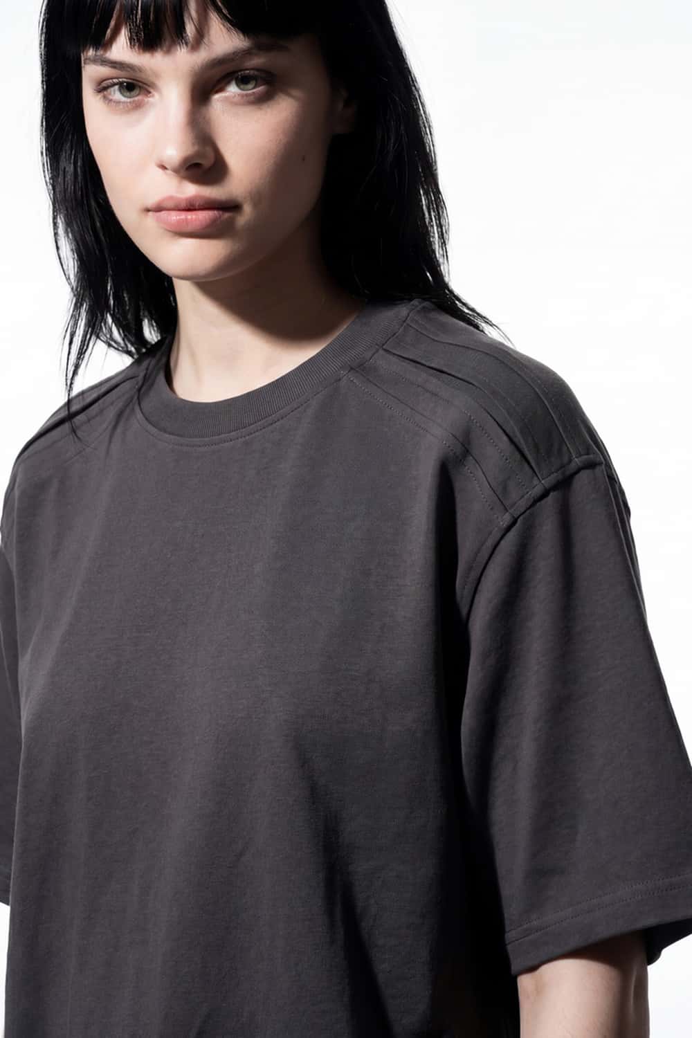 Heavyweight Structured Cotton Tee - Iron Gray