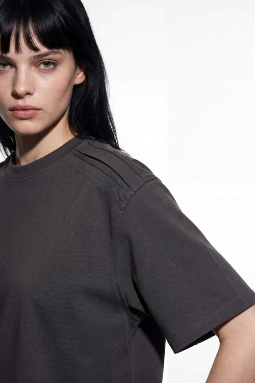 Heavyweight Structured Cotton Tee - Iron Gray