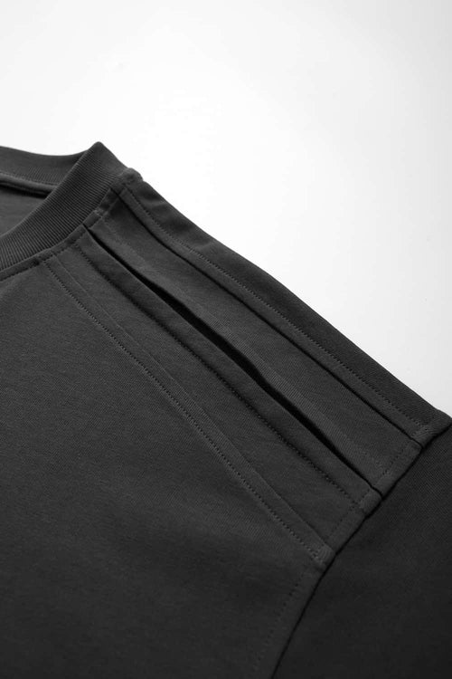 Heavyweight Structured Cotton Tee - Iron Gray