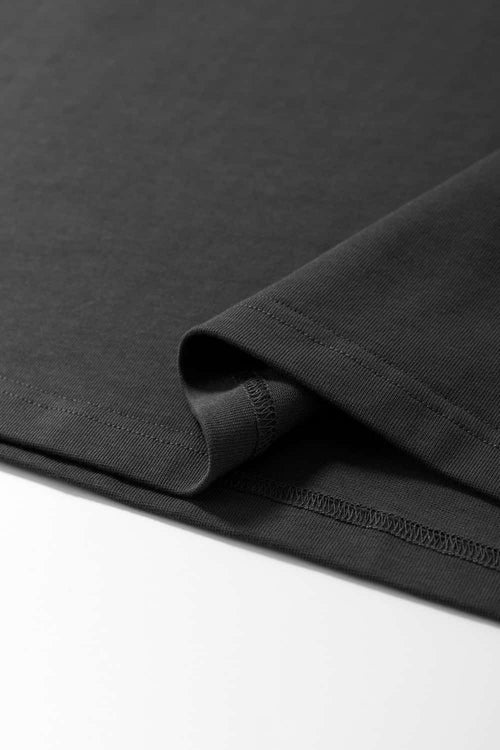 Heavyweight Structured Cotton Tee - Iron Gray