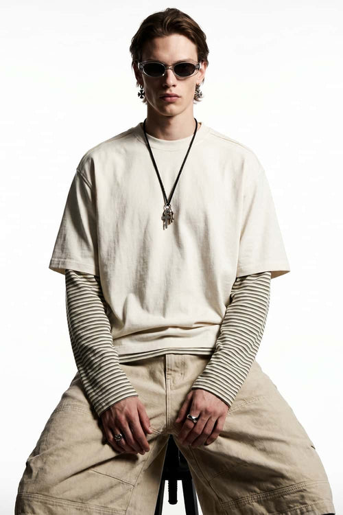 Heavyweight Structured Cotton Tee - White