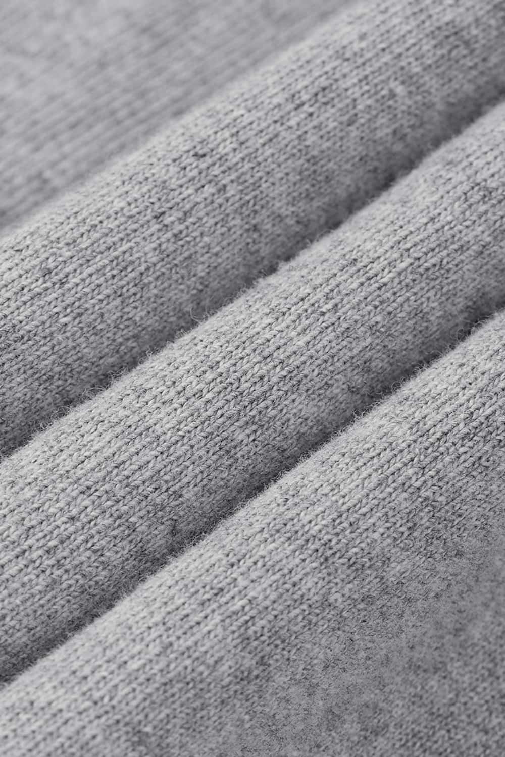 Heavyweight Cotton Henley Tee - Flower Gray