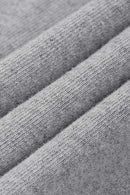 Heavyweight Cotton Henley Tee - Flower Gray