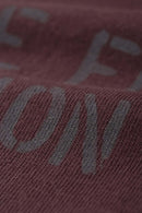 Heavyweight Chest Letter Graphic Tee - Reddish Brown
