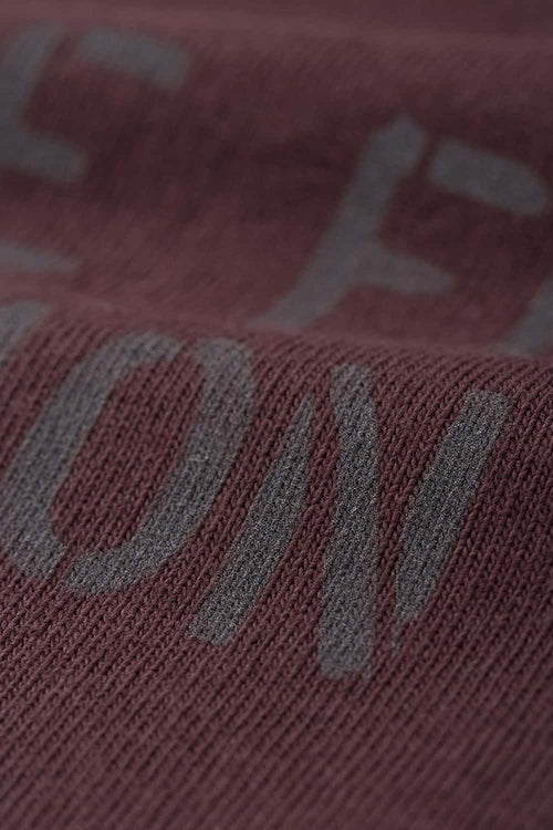 Heavyweight Chest Letter Graphic Tee - Reddish Brown