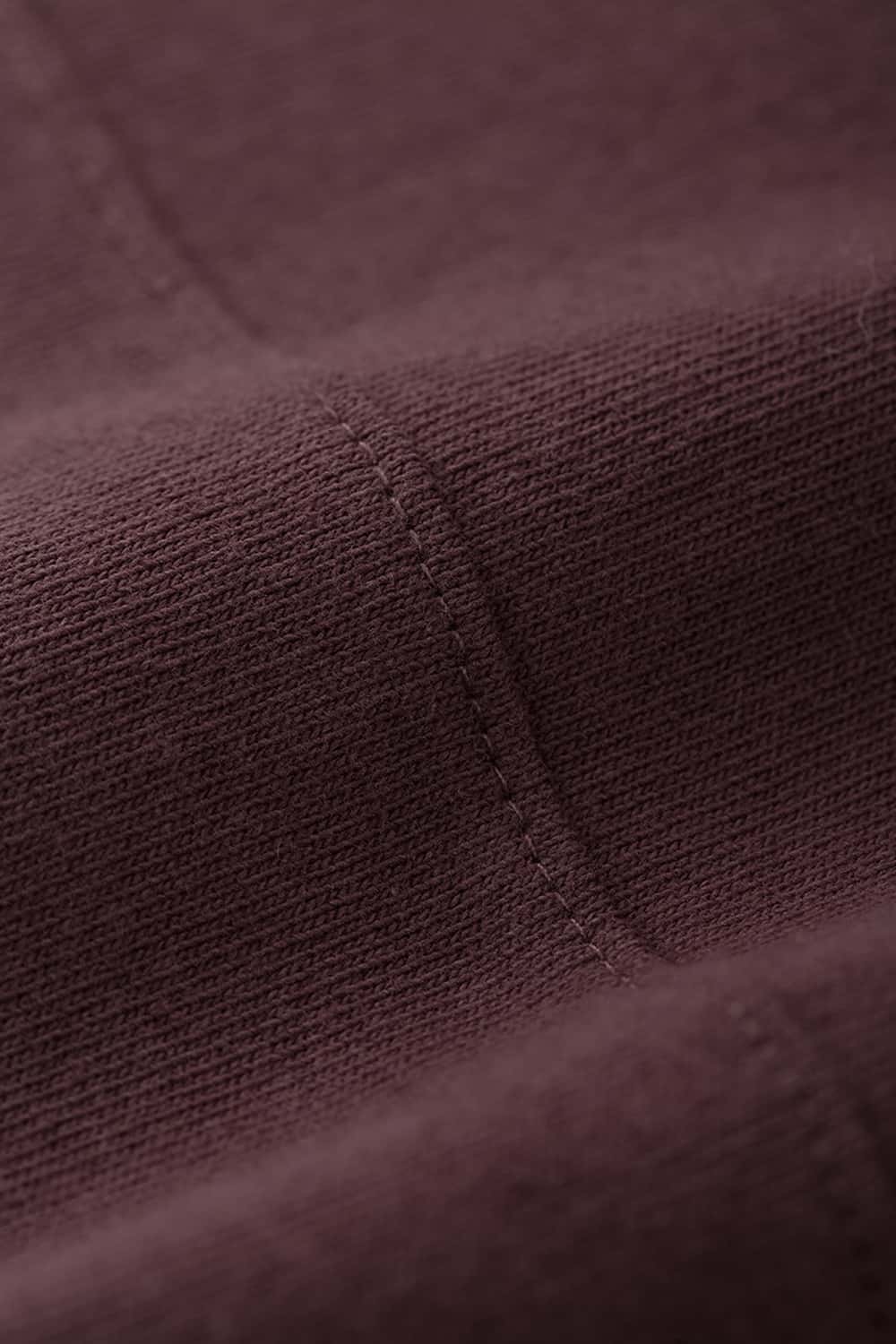 Heavyweight Chest Letter Graphic Tee - Reddish Brown