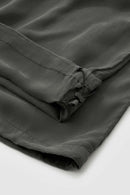 Draped Viscose Wide-Leg Pants - Dark Gray
