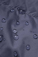 Packable Water-Repellent Hooded Puffer Jacket - Purple