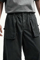 Utility Pocket Straight-Leg Pants - Rock Gray