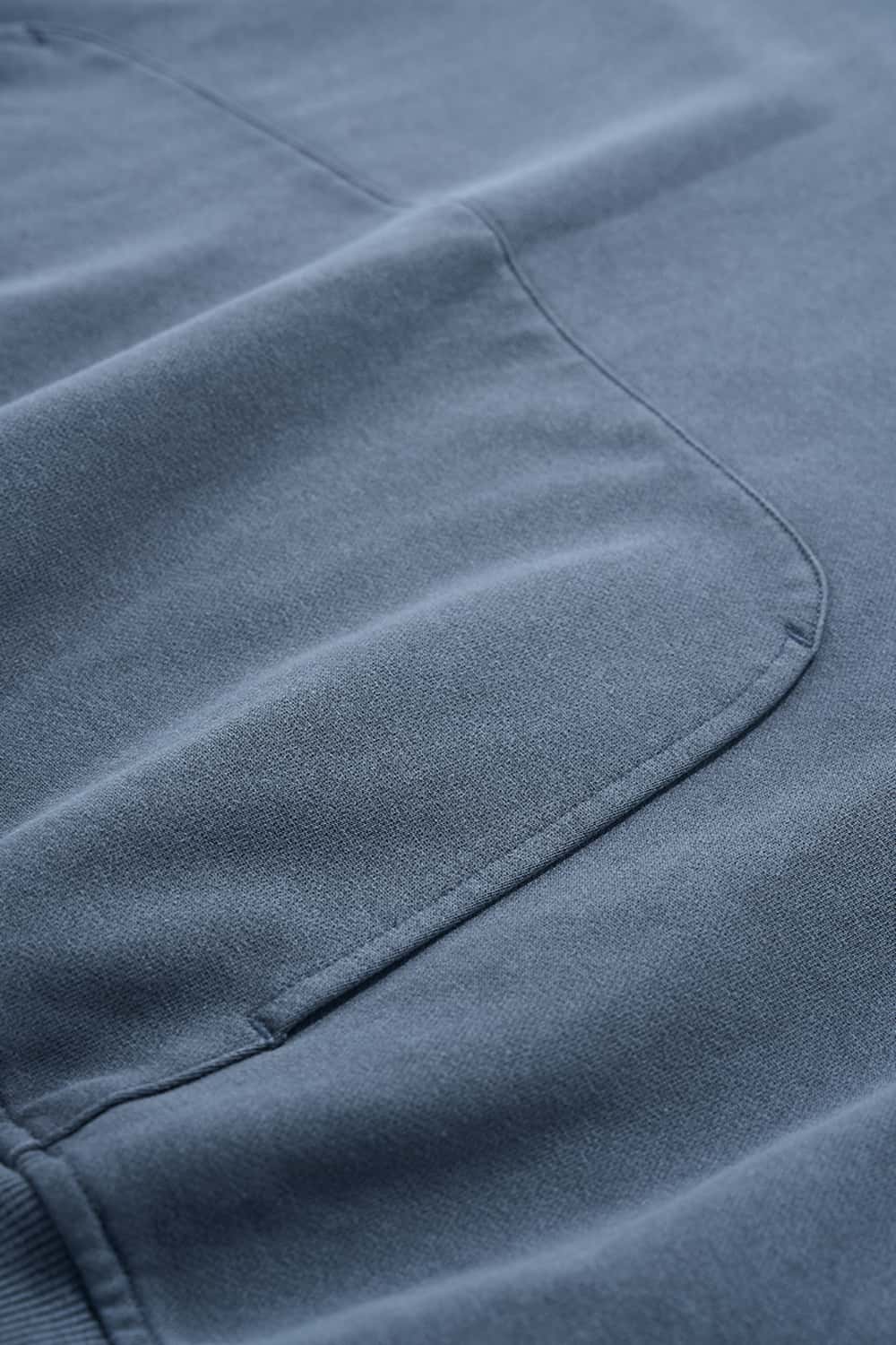 Washed Heavyweight Loose Hoodie - Baby Blue