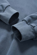 Washed Heavyweight Loose Hoodie - Baby Blue