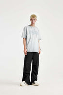 Cool-Touch Parachute Wide-Leg Pants - Black