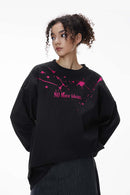 Splatter Graphic Long-Sleeve T-Shirt - Black