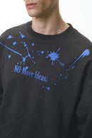 Splatter Graphic Long-Sleeve T-Shirt - Dark Gray