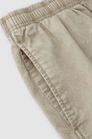 Snow-Washed Utility Jogger Pants - Khaki