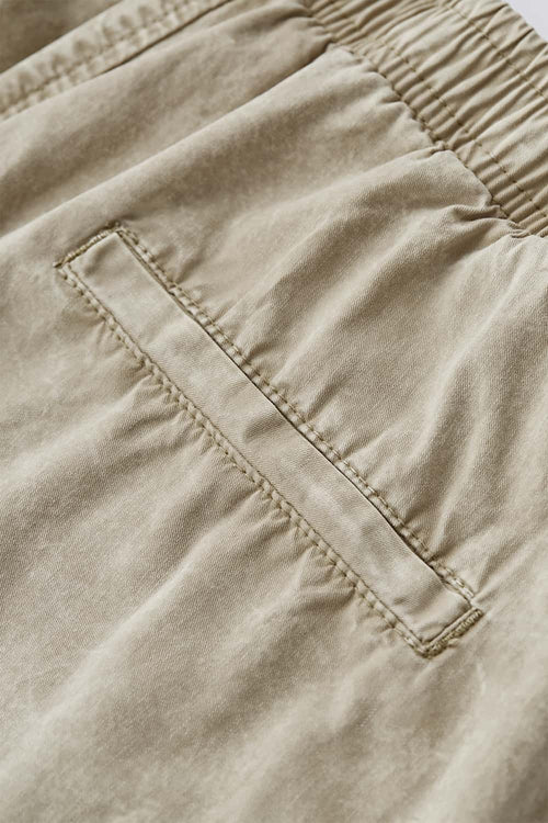 Snow-Washed Utility Jogger Pants - Khaki