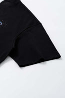 Graffiti Graphic Loose T-Shirt - Black