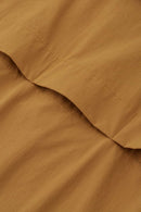 Water-Repellent Colorblock Short-Sleeve Jacket - Brown