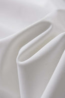Quick-Dry Mesh Panel Athletic T-Shirt in White - fabric texture close-up