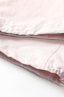 Waterproof Drawstring Trousers with Adjustable Hems in Light Pink - hem detail