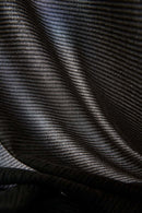 Lightweight Star-Graphic Running T-Shirt in Black - fabric texture close-up