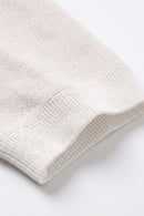 Relaxed Short-Sleeve Knit Polo Shirt in White - cuff detail