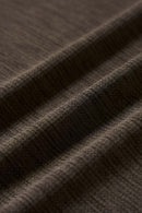 High-Stretch Quick-Drying Panelled T-Shirt in Trunk Brown - fabric texture close-up