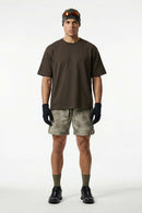 COOLMAX Quick-Drying T-Shirt in Coffee - full-length front modeled view