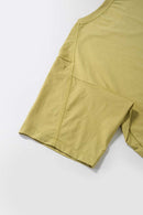 COOLMAX Quick-Drying T-Shirt in Yellow - product detail close-up