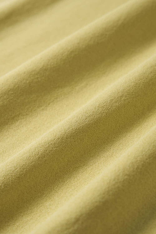 COOLMAX Quick-Drying T-Shirt in Yellow - fabric texture close-up