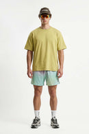 COOLMAX Quick-Drying T-Shirt in Yellow - full-length front modeled view