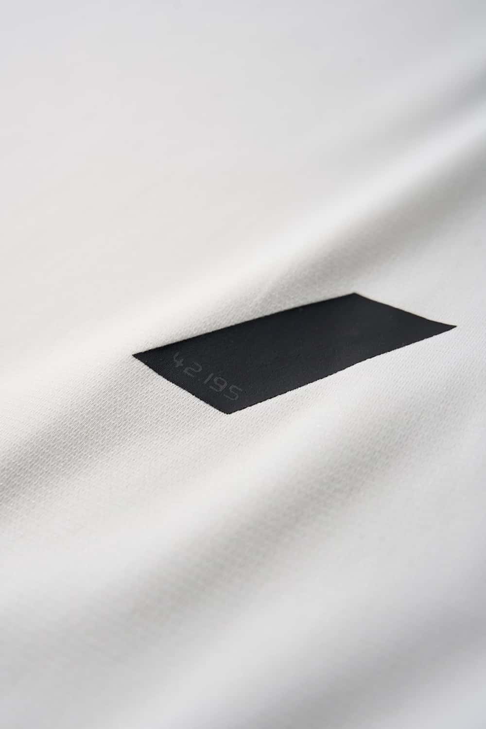 Moisture-Wicking Panelled Performance T-Shirt in White - graphic detail