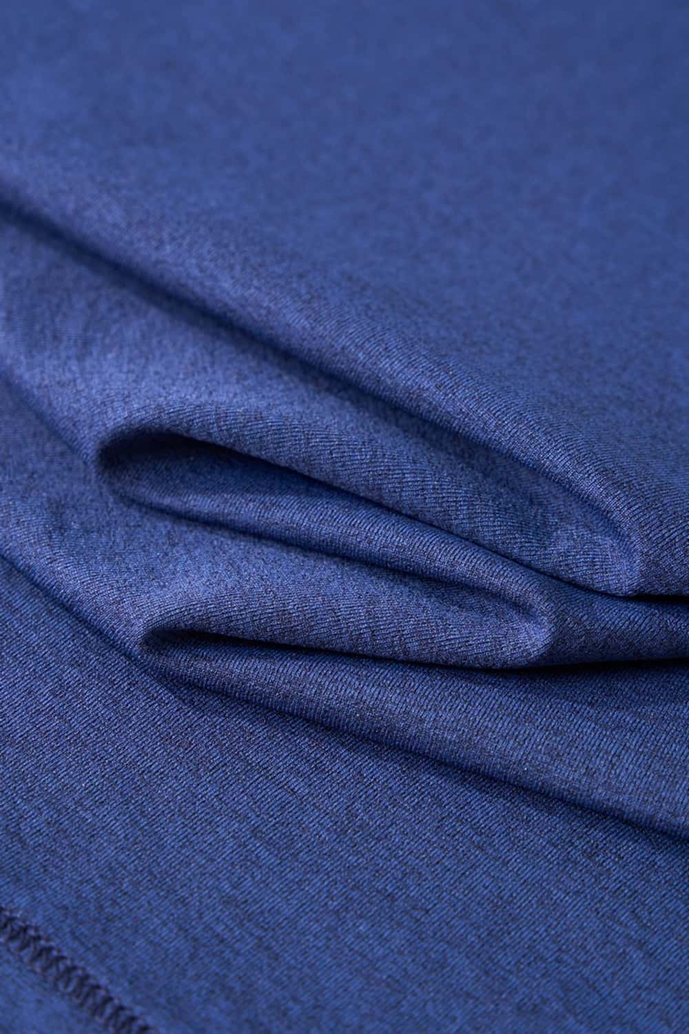Reflective Perforated Performance T-Shirt in Royal Blue - fabric texture close-up