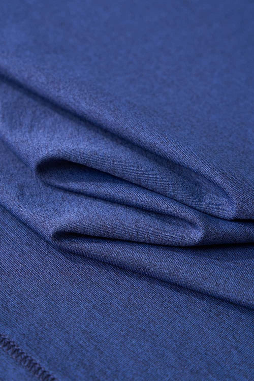 Reflective Perforated Performance T-Shirt in Royal Blue - fabric texture close-up