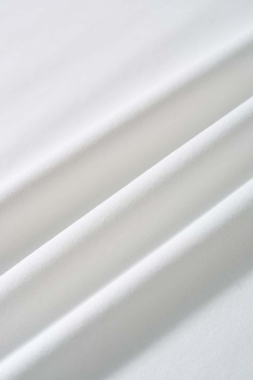 Cool-Touch Panelled T-Shirt in Off White - fabric texture close-up