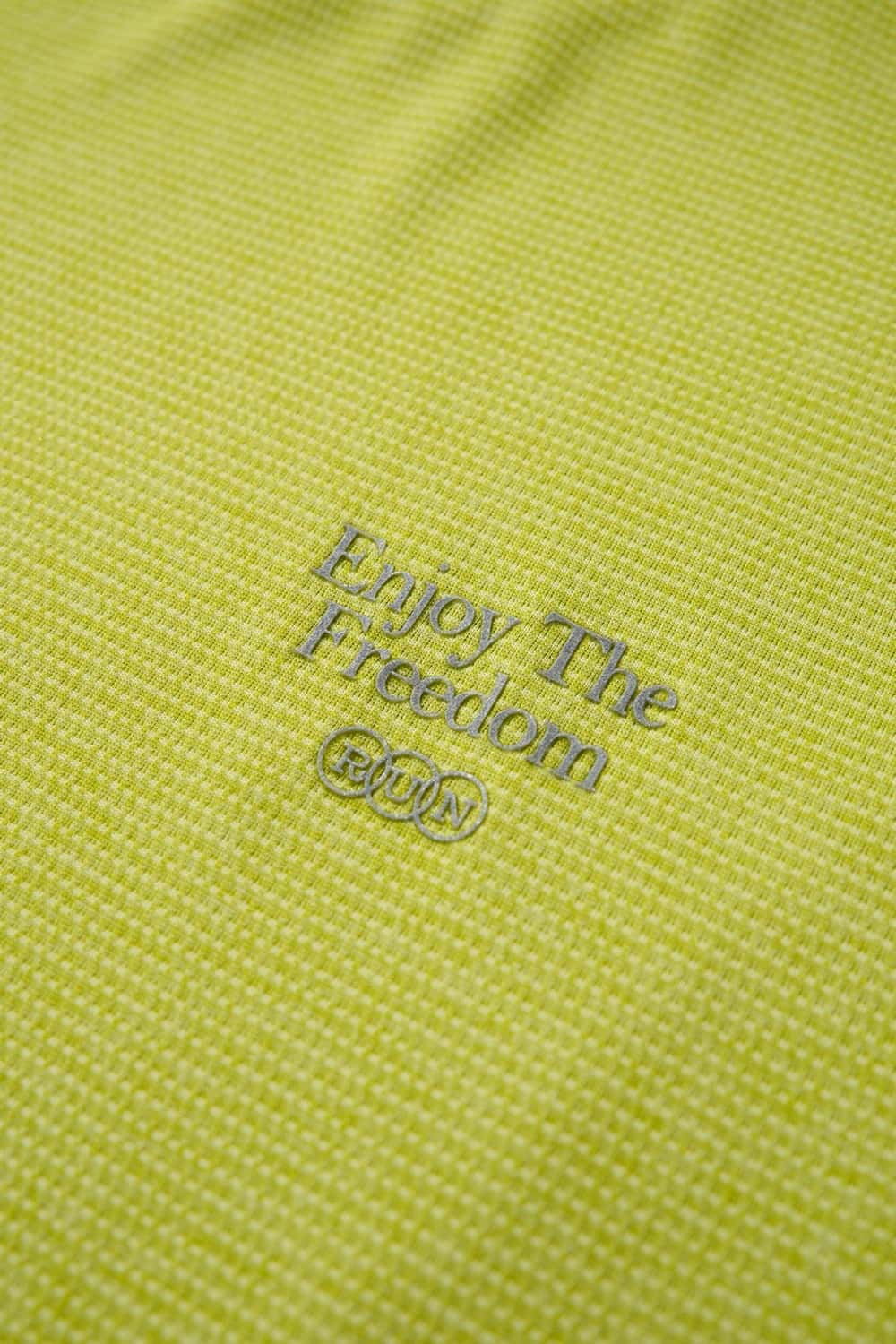 Reflective COOLMAX T-Shirt in Green - product detail close-up
